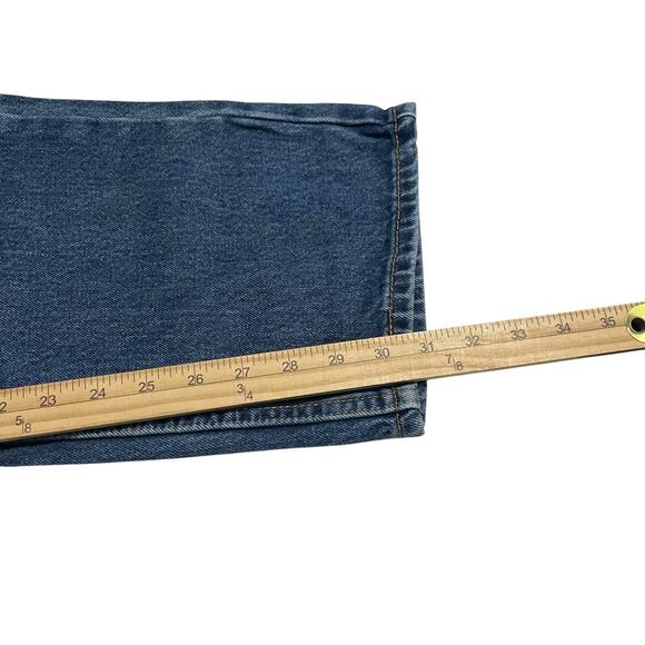 Levis 505 Mens Jeans Size 36 Blue Regular Fit Straight Zip Fly Denim Med Wash - Picture 11 of 11